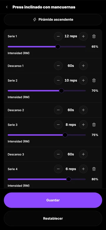 Ajusta cada serie a tu medida