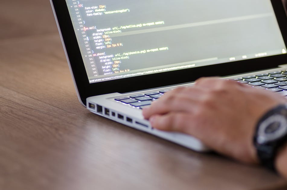 Developer on MacBook