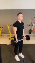 Barbell curl for biceps strength