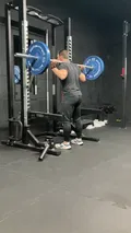 Barbell back squat for quad and glute strength