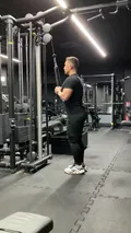 Triceps rope pushdown for arm strength