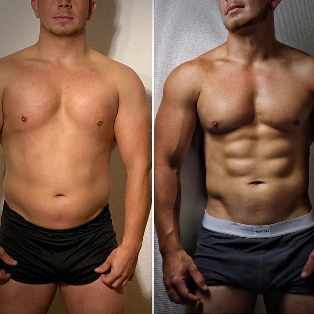 Marcus - before and after WorkoutGen training