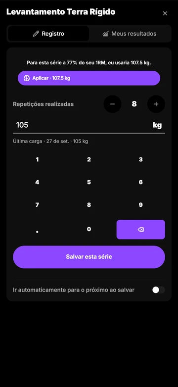 Seu Coach IA escolhe suas cargas