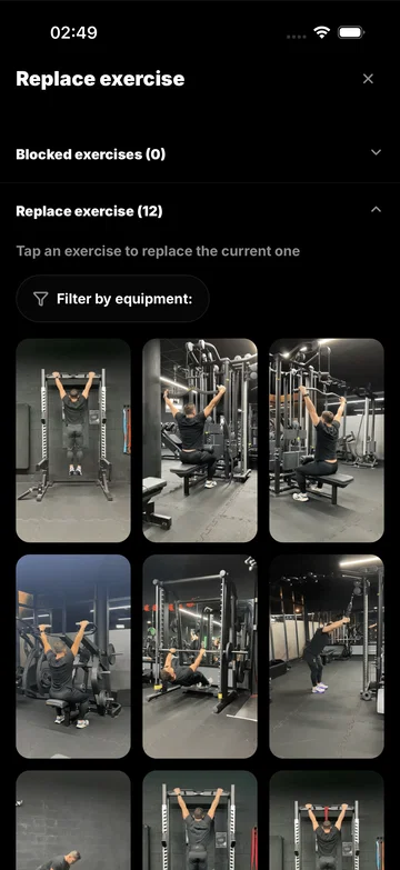 WorkoutGen app screenshot 2