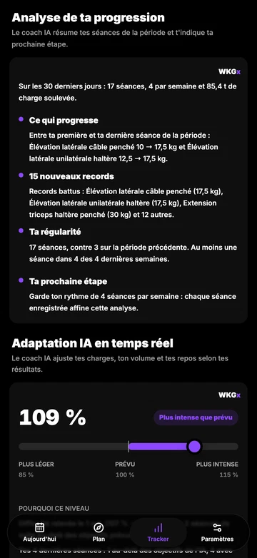 Ton Coach IA analyse tes progrès