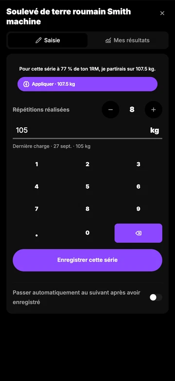 Ton Coach IA choisit tes charges