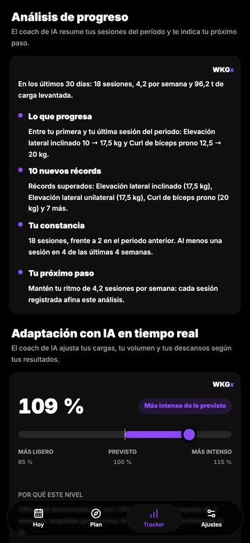 Tu Coach IA analiza tu progreso