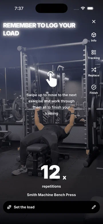 Workout video player