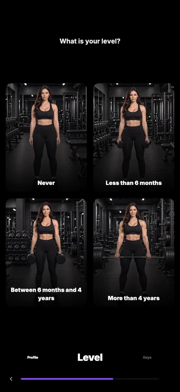 Your program at your level, even as a beginner